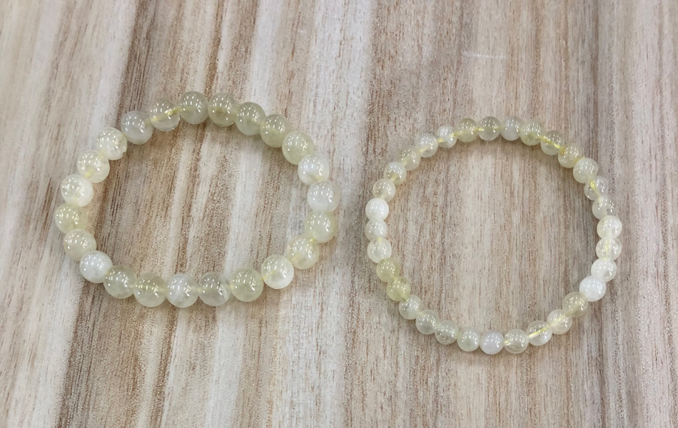 Pulsera Cuarzo Limón bola